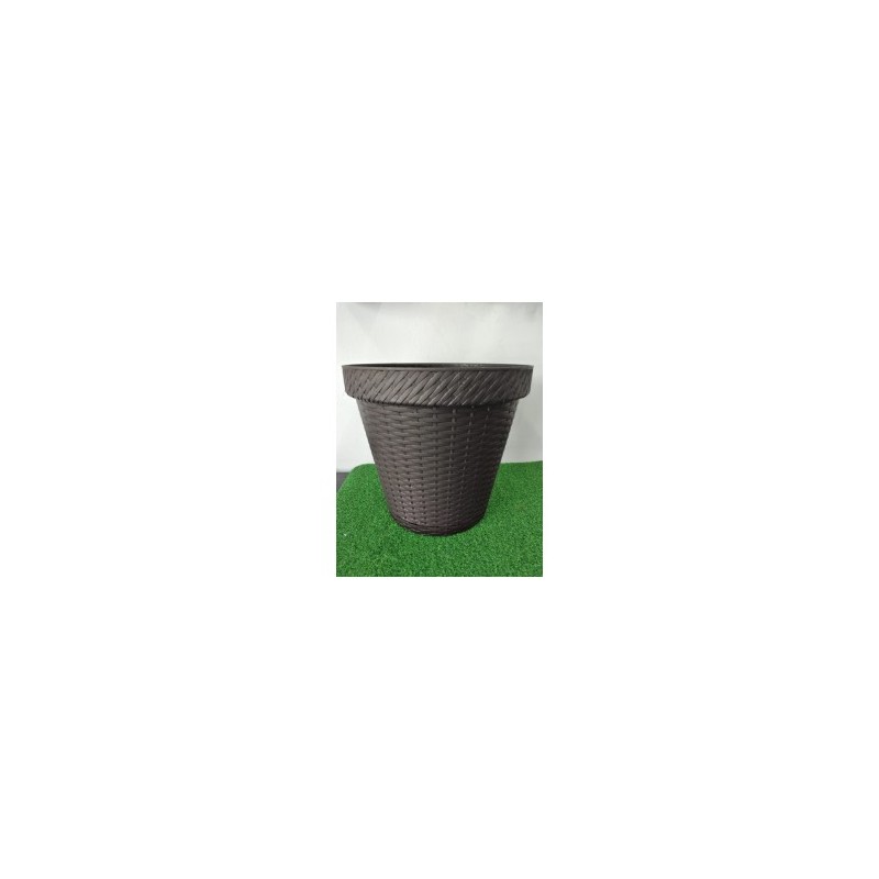Maceta Rattan Redonda D30.5.