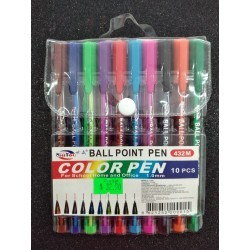 Pluma Economica Colores C/10.